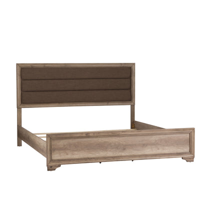 Sun Valley - King Upholstered Bed - Light Brown