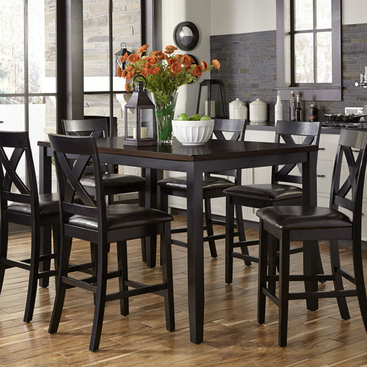 Thornton - 7 Piece Gathering Table Set - Black