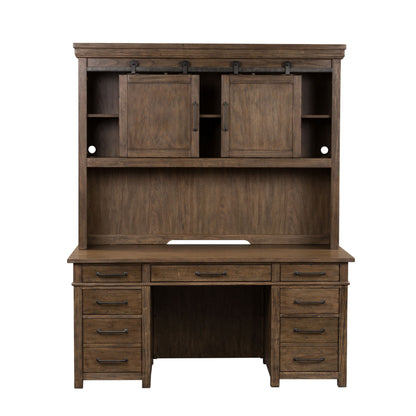 Sonoma Road - Credenza & Hutch - Light Brown