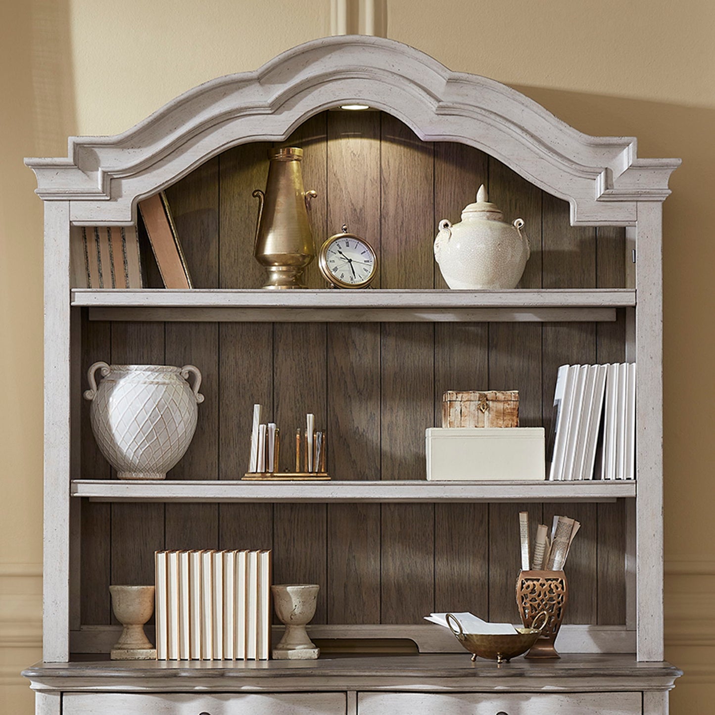 Chesapeake - Credenza Hutch - White