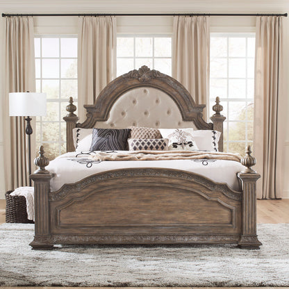 Carlisle Court - King Poster Bed - Medium Brown