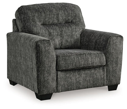 Lonoke - Gunmetal - 2 Pc. - Chair And A Half, Ottoman