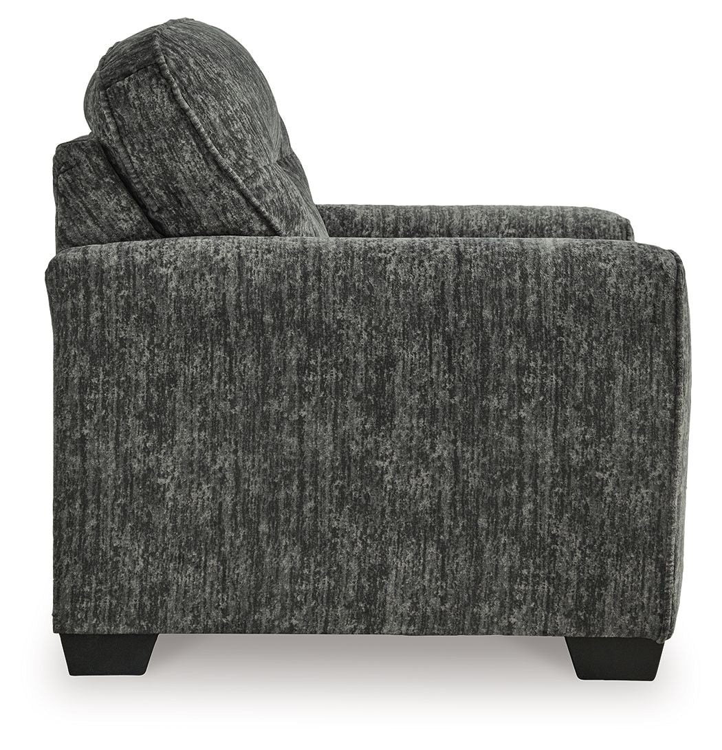 Lonoke - Gunmetal - 2 Pc. - Chair And A Half, Ottoman