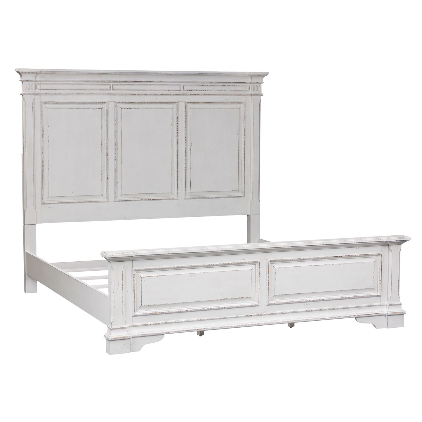 Abbey Park - King Panel Bed - White