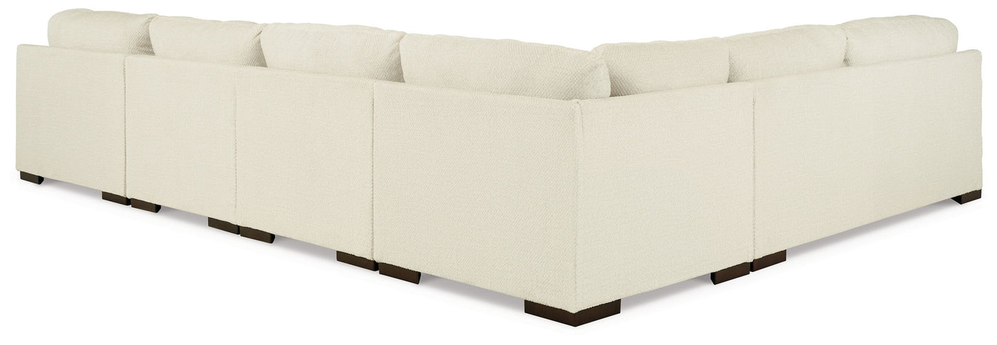 Zada - Ivory - 5-Piece Sectional With Chaise