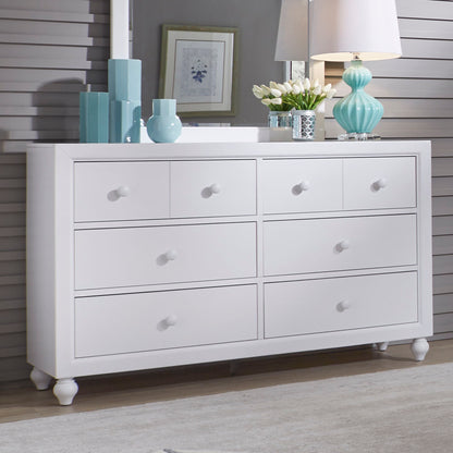 Cottage View - 6 Drawer Dresser - White