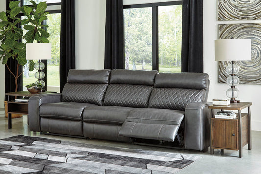 Samperstone - Gray - Sofa 3 Pc Sectional