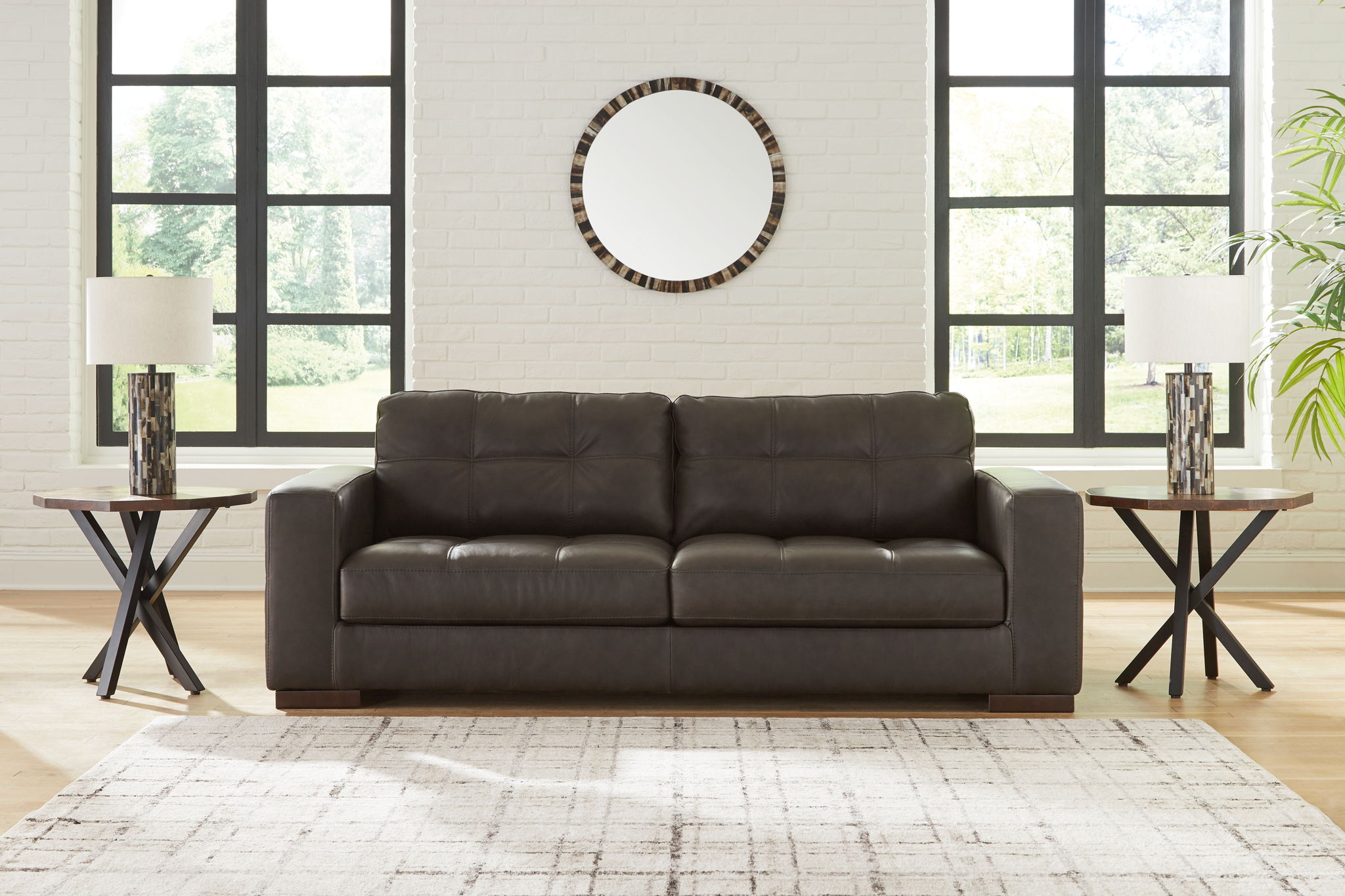 ゆ*う様 AT-DIRTY ATD THUNDER LEATHER COACH Luigi - Thunder - Sofa – Furniture Warehouse Ohio