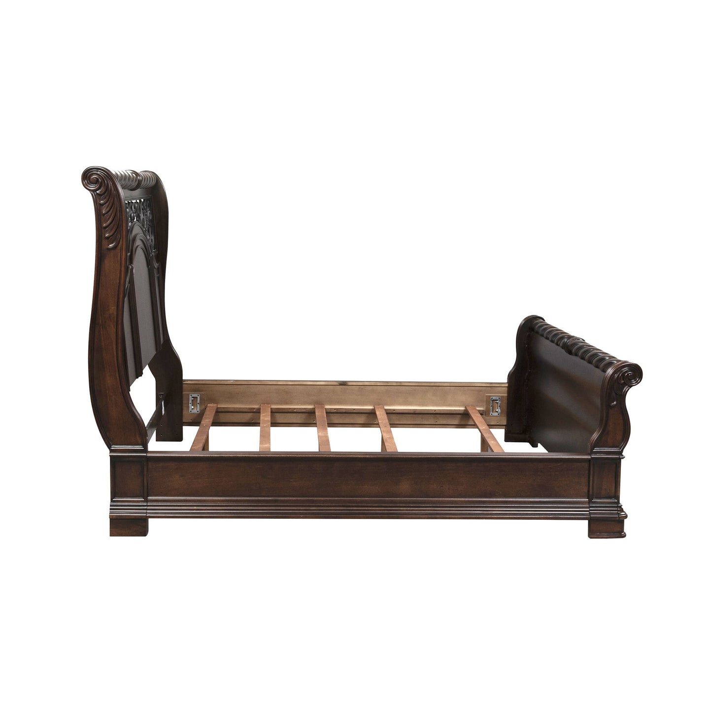 Arbor Place - California King Sleigh Bed - Dark Brown