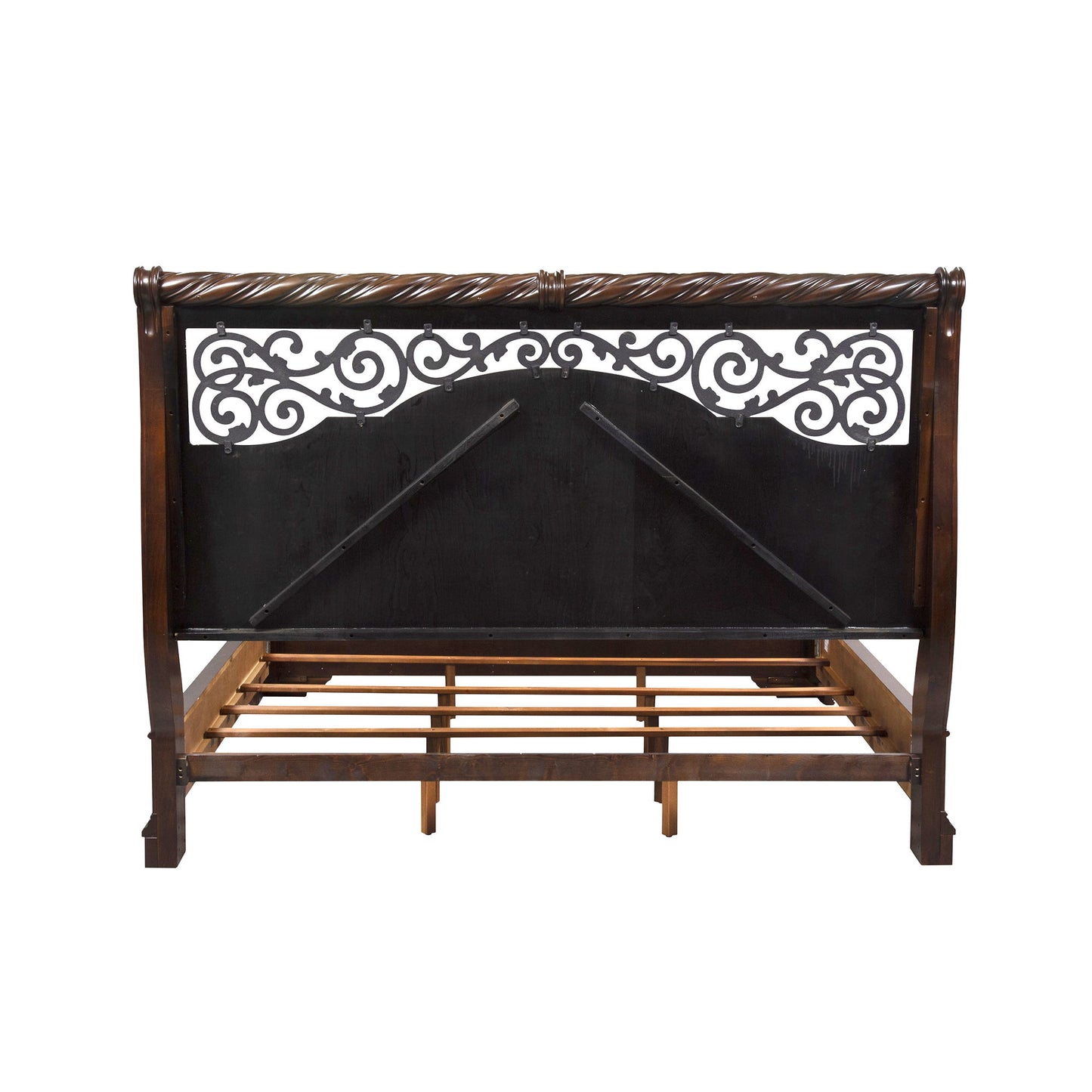 Arbor Place - California King Sleigh Bed - Dark Brown