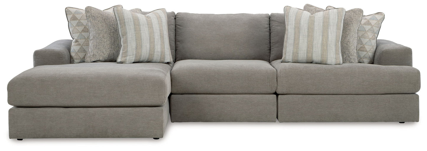 Avaliyah - Ash - 3-Piece Sectional With Laf Corner Chaise