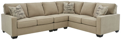 Lucina - Quartz - Corner Loveseat 3 Pc Sectional