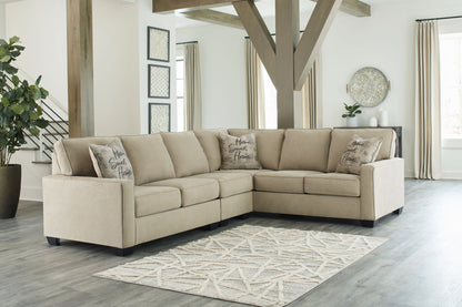 Lucina - Quartz - Corner Loveseat 3 Pc Sectional