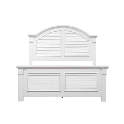 Summer House - King Panel Bed - White