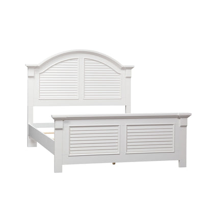 Summer House - King Panel Bed - White