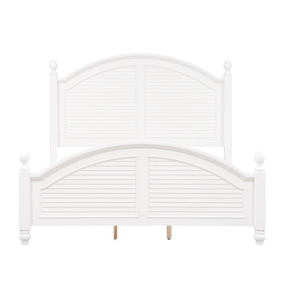 Summer House - King Poster Bed - White