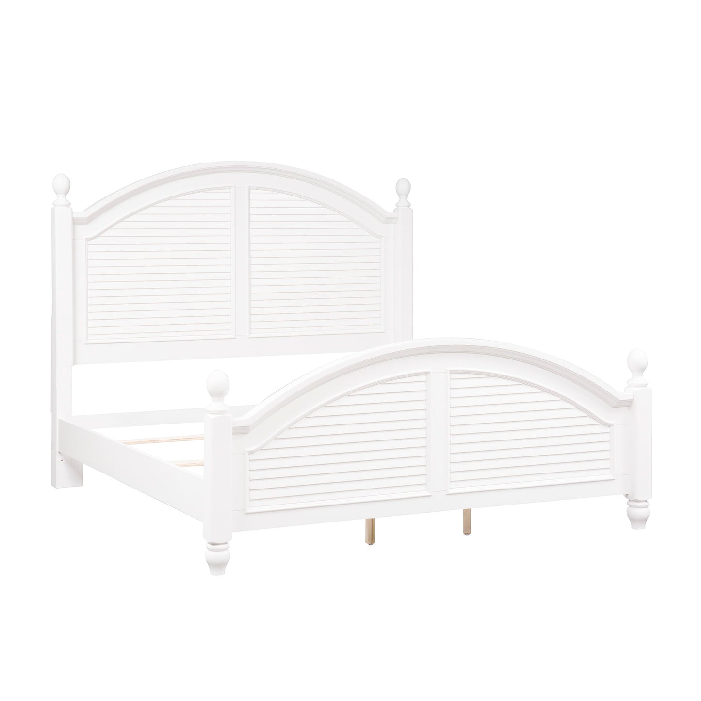 Summer House - King Poster Bed - White