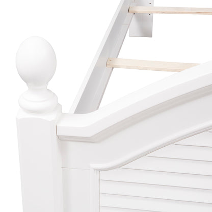 Summer House - King Poster Bed - White