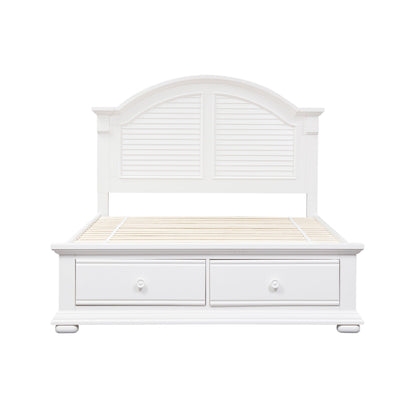 Summer House - King Storage Bed - White