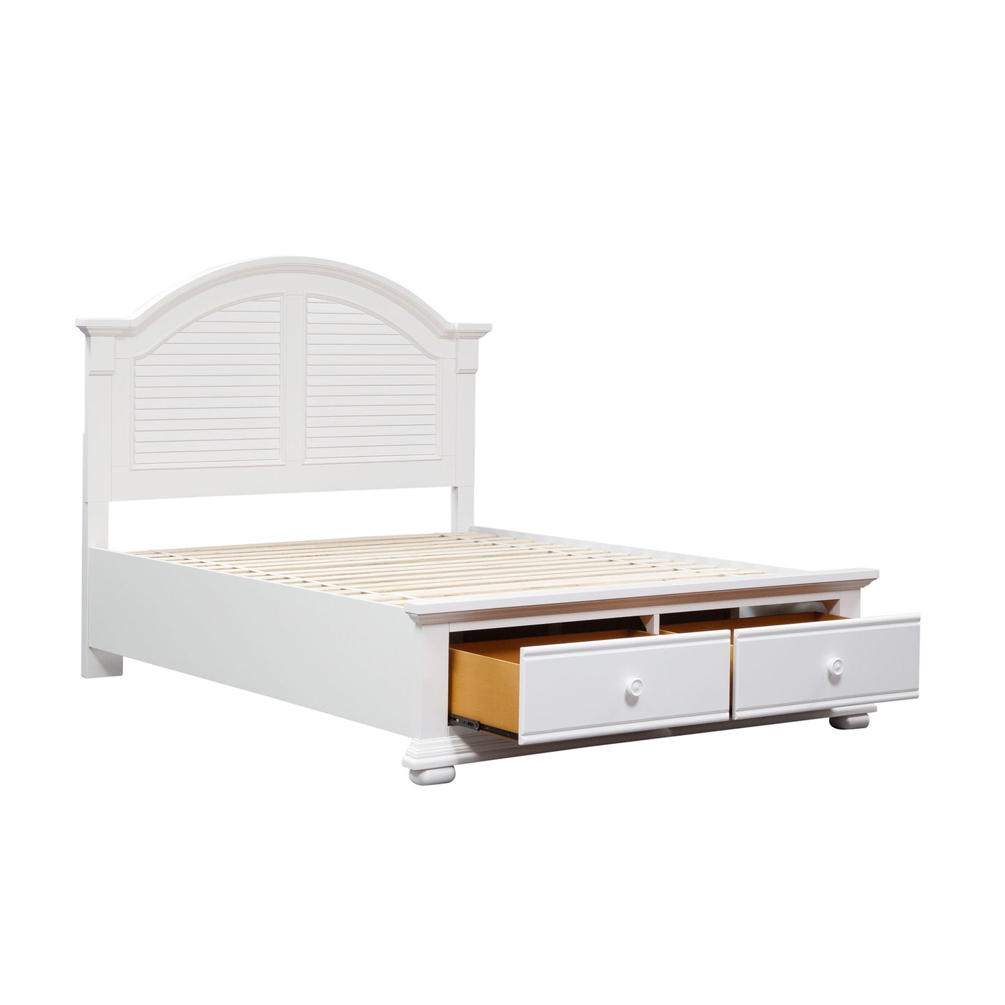 Summer House - King Storage Bed - White