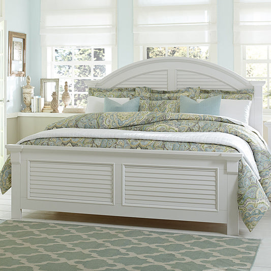 Summer House - Queen Panel Bed - White
