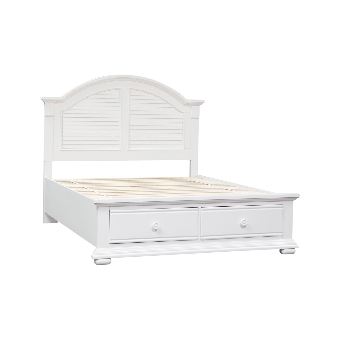 Summer House - Queen Storage Bed - White