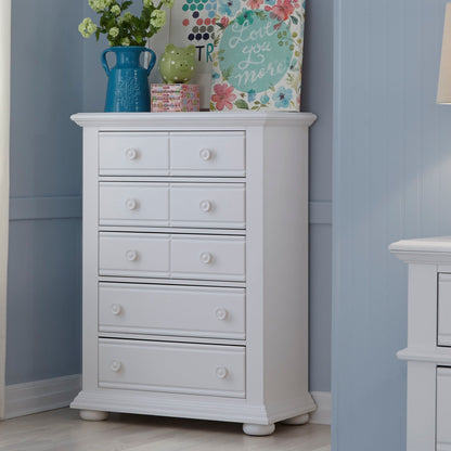 Summer House - 5 Drawer Chest - White