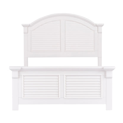 Summer House - Full Panel Bed - White
