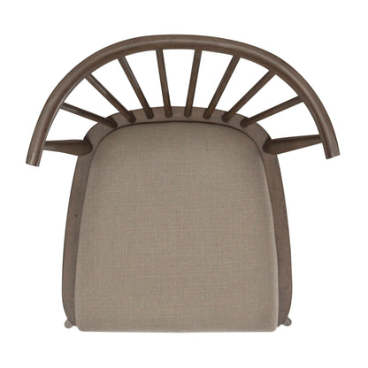 Americana Farmhouse - Upholstered Seat Windsor Chair (RTA) - Light Brown