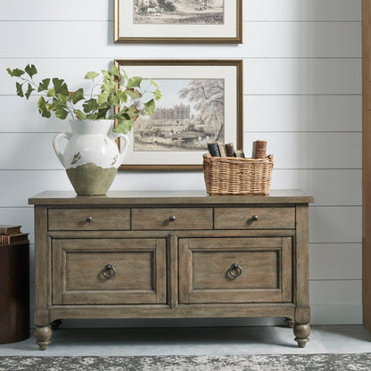 Americana Farmhouse - 3 Piece Desk & Hutch Set