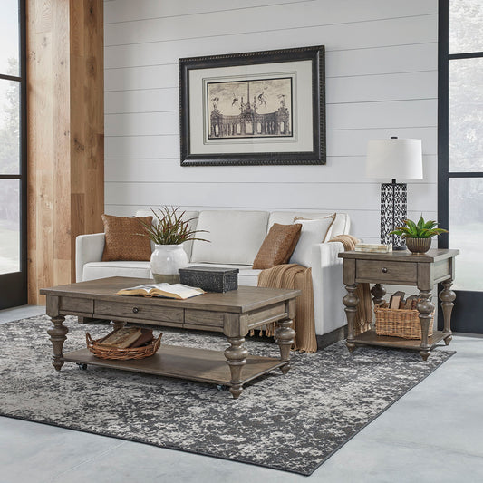 Americana Farmhouse - 3 Piece Set (1-Cocktail 2-End Tables)