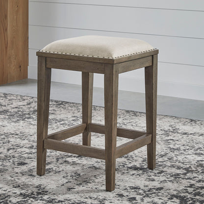 Americana Farmhouse - Upholstered Console Stool