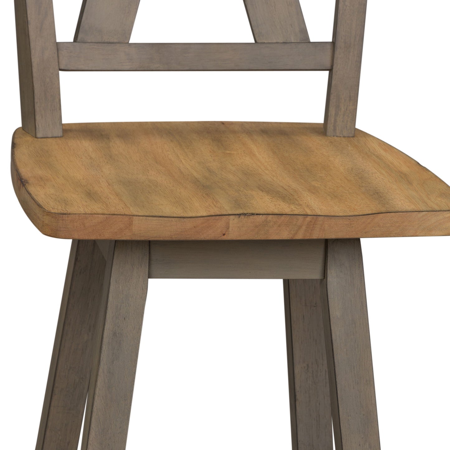 Lindsey Farm - Counter Height Swivel Chair - Dark Gray