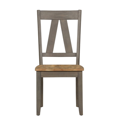 Lindsey Farm - Splat Back Side Chair - Dark Gray