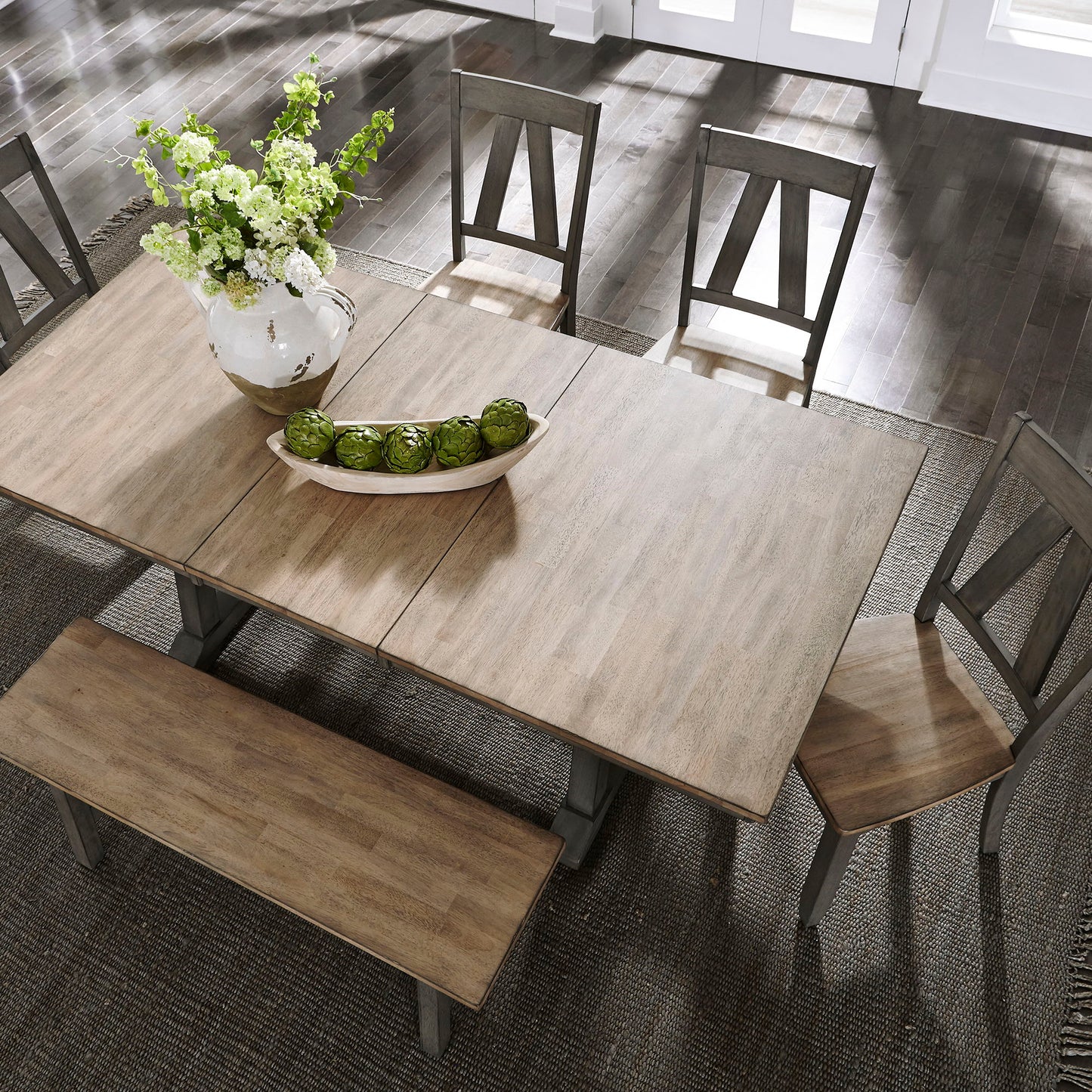 Lindsey Farm - Trestle Table - Dark Gray