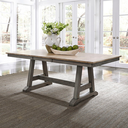 Lindsey Farm - Trestle Table - Dark Gray