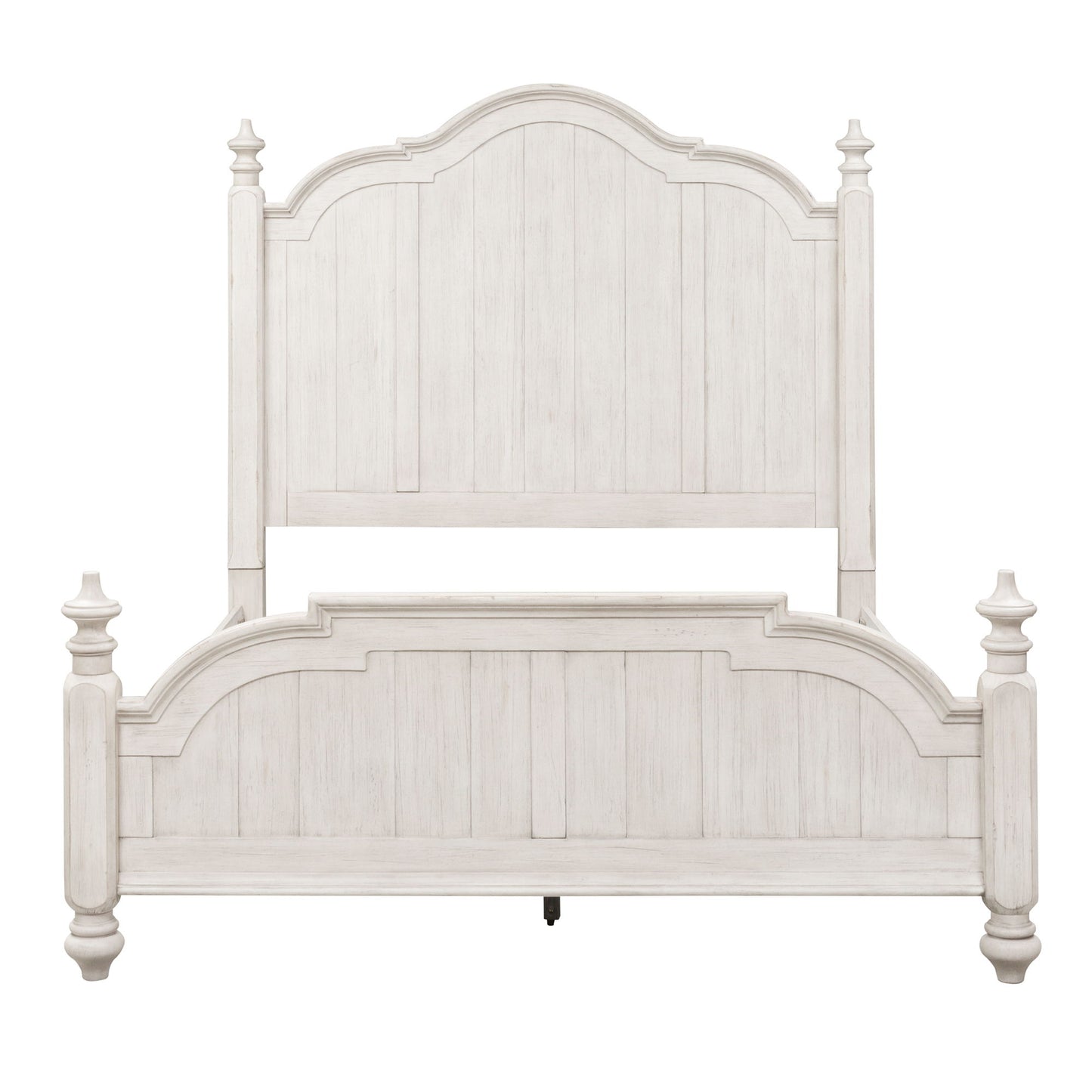 Farmhouse Reimagined - King Poster Bed - White