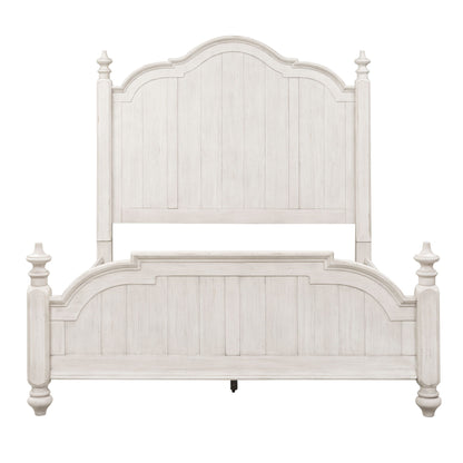 Farmhouse Reimagined - King Poster Bed - White