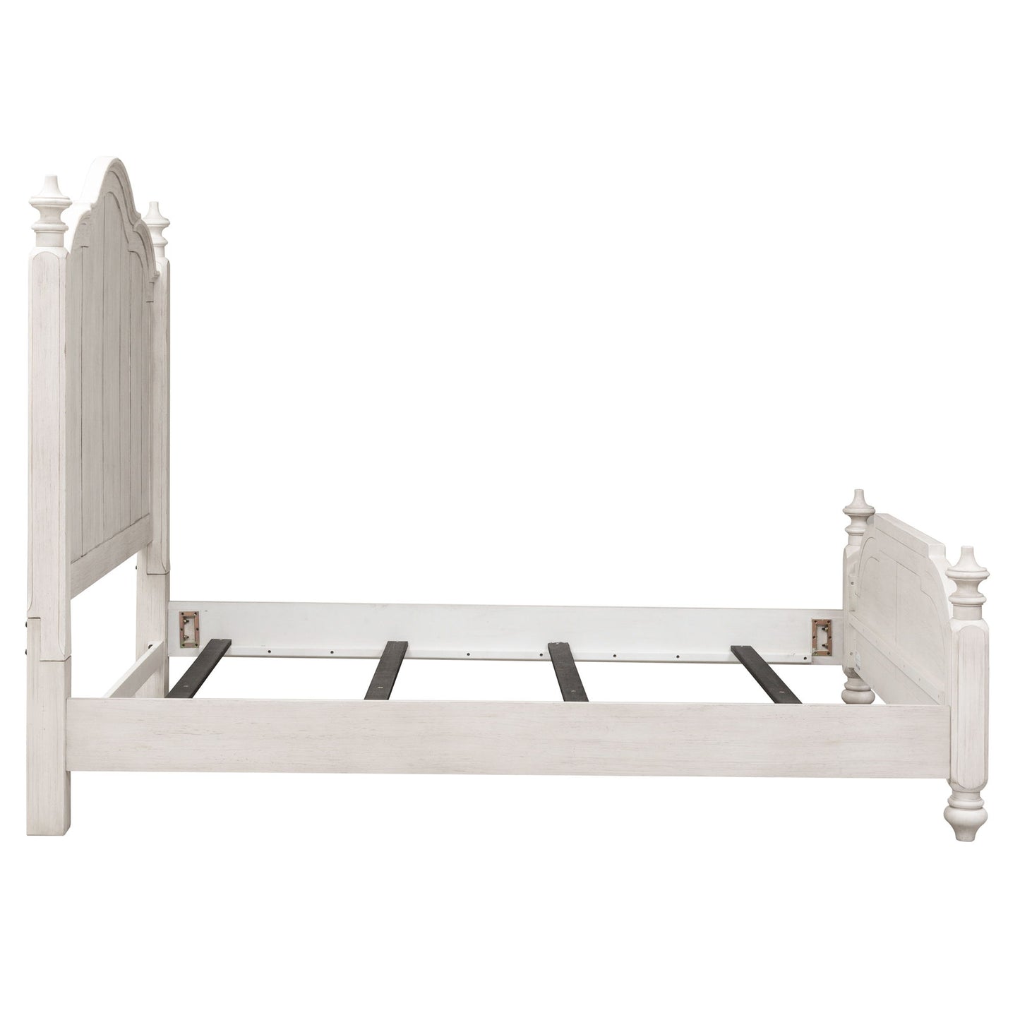 Farmhouse Reimagined - King Poster Bed - White