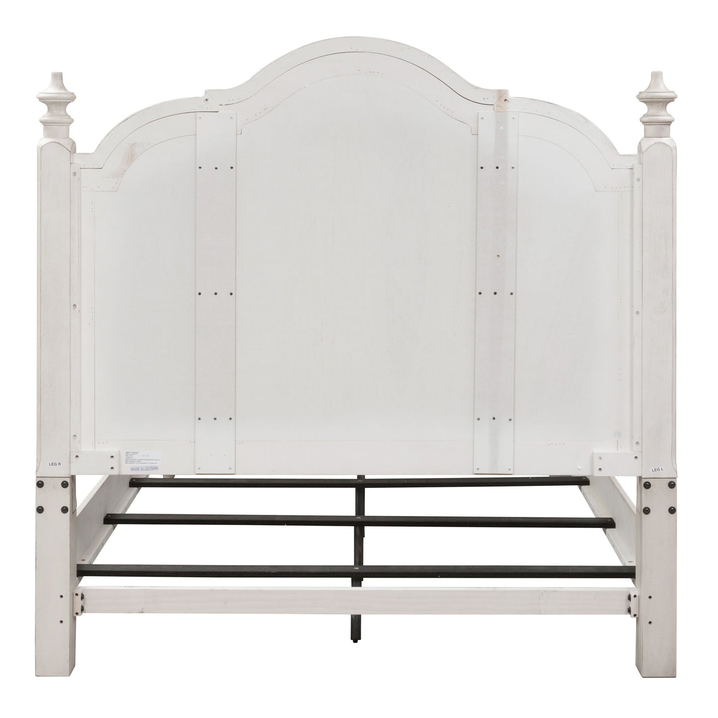 Farmhouse Reimagined - King Poster Bed - White