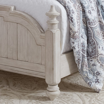 Farmhouse Reimagined - Queen Poster Bed - White