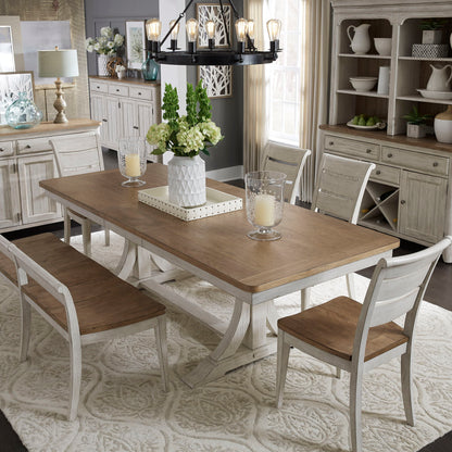 Farmhouse Reimagined - Trestle Table - White