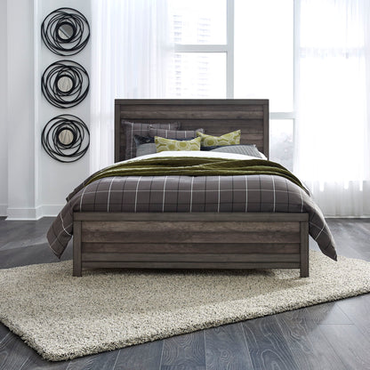 Tanners Creek - California King Panel Bed - Dark Gray