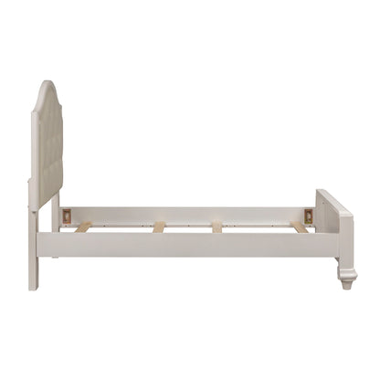 Stardust - Twin Panel Bed - White