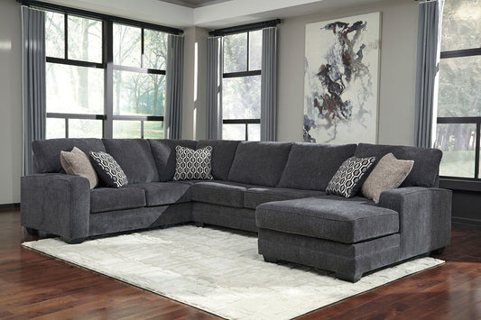 Tracling - Slate - Right Arm Facing Corner Chaise 3 Pc Sectional