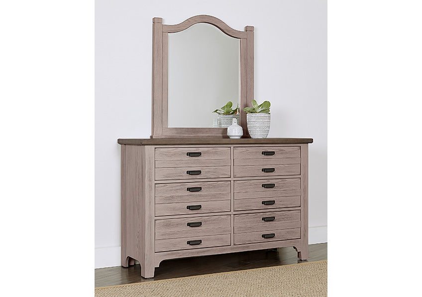 Bungalow - Arched Mirror - Dover Grey Two Tone 1