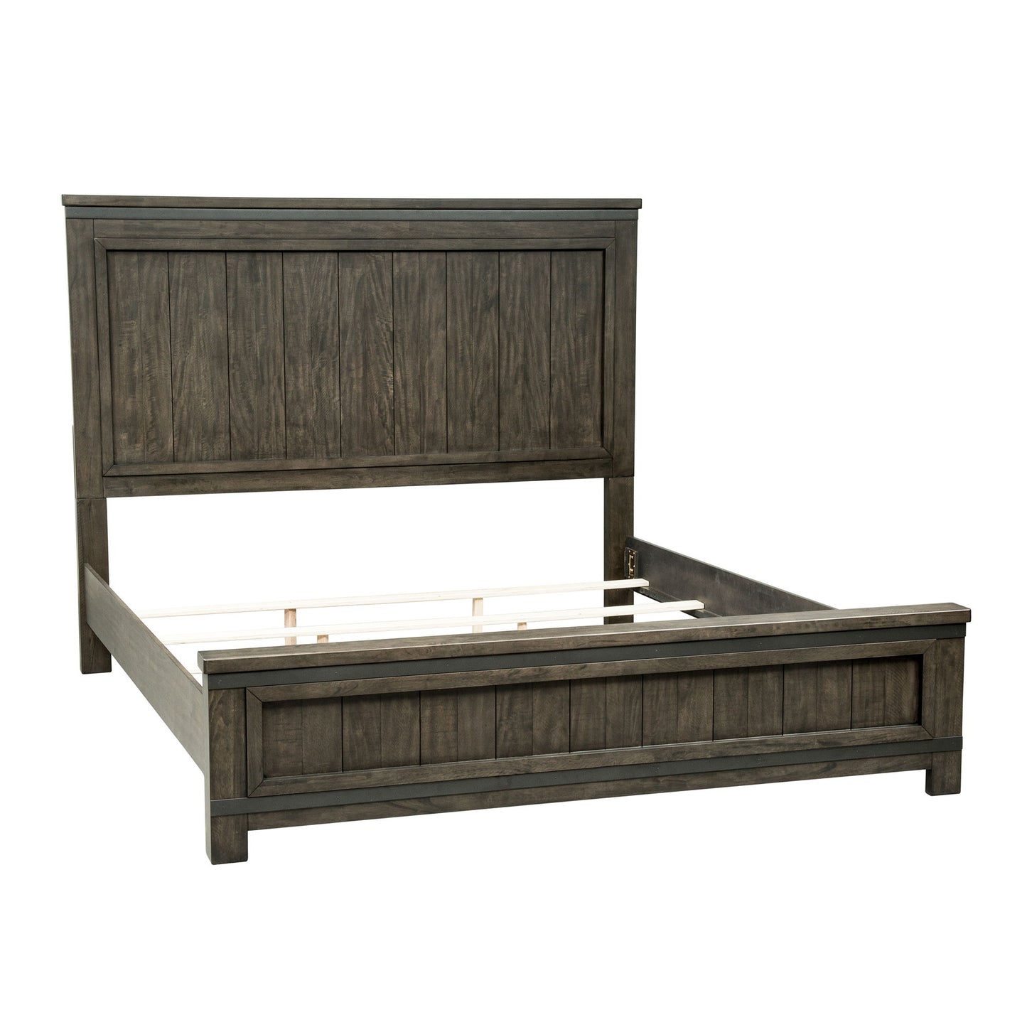 Thornwood Hills - California King Panel Bed - Dark Gray