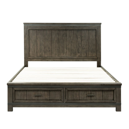 Thornwood Hills - King Two Sided Storage Bed - Dark Gray