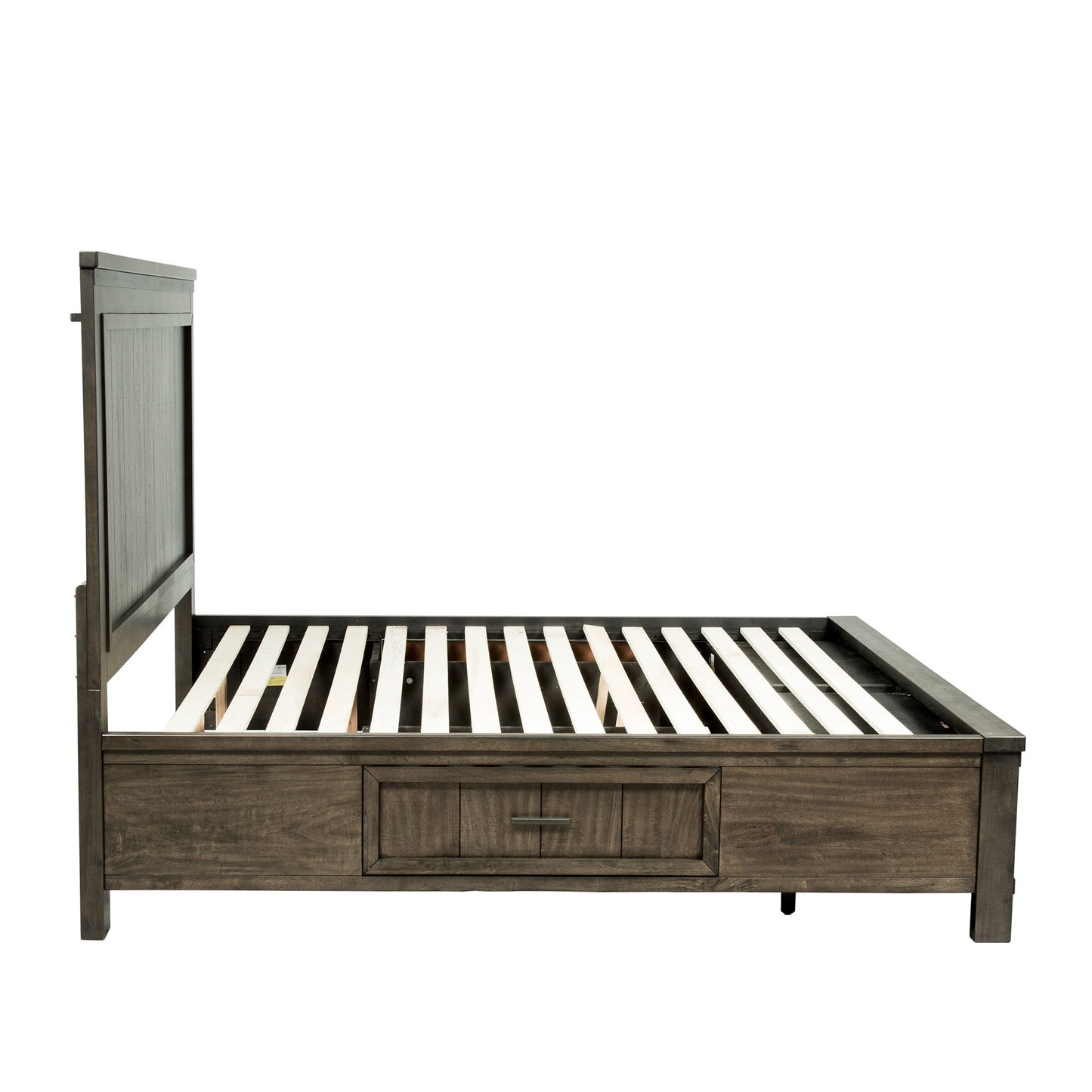 Thornwood Hills - King Two Sided Storage Bed - Dark Gray