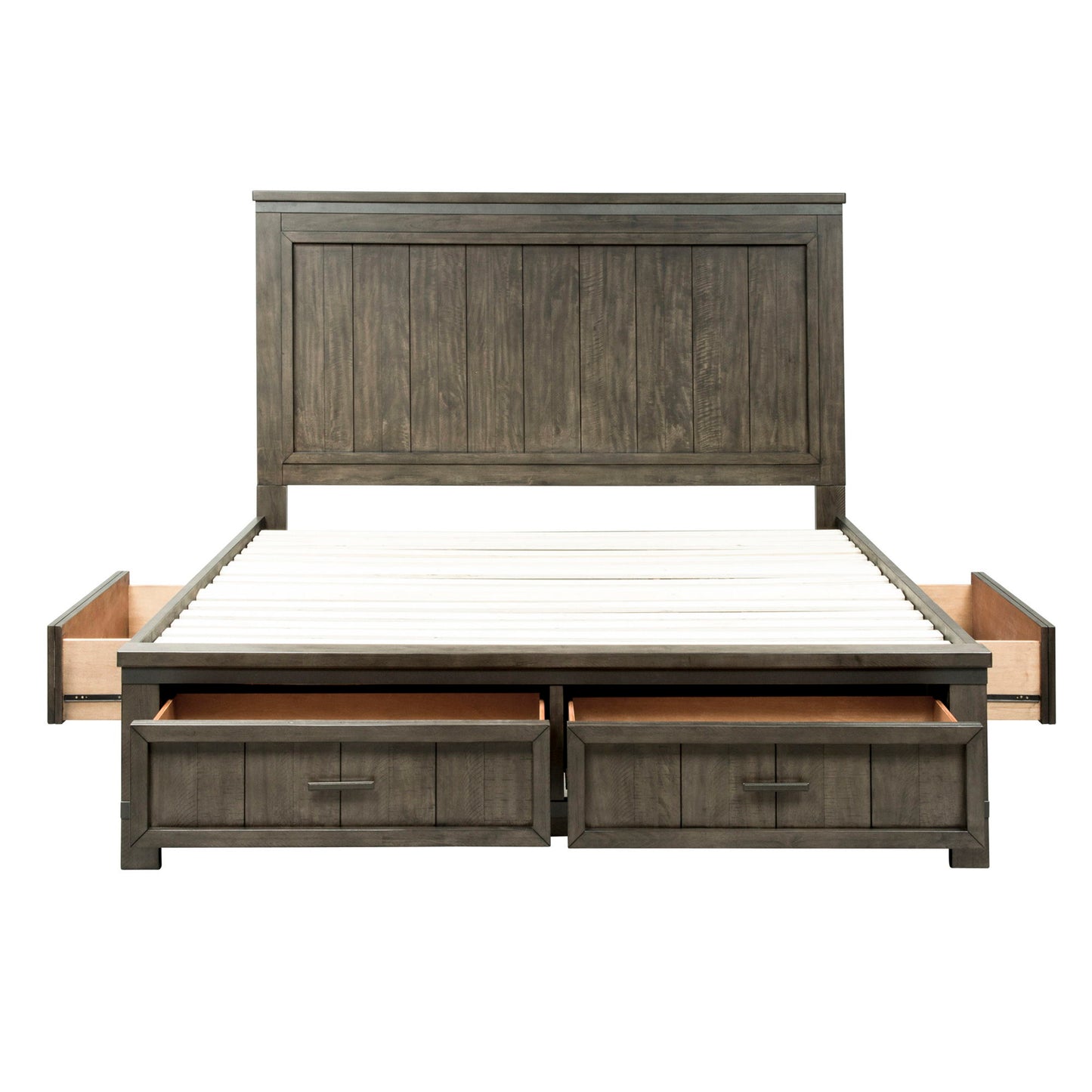 Thornwood Hills - King Two Sided Storage Bed - Dark Gray